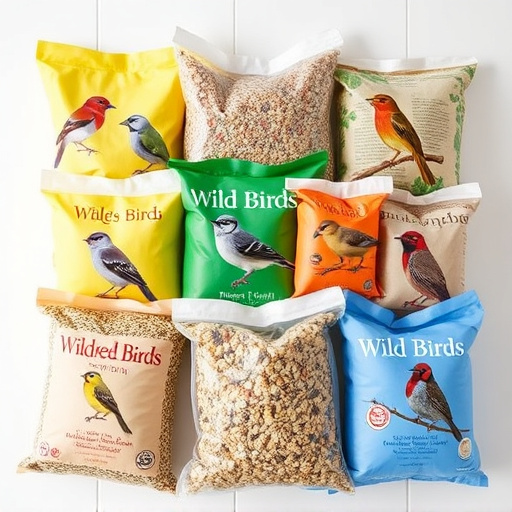 Variety of wild bird seed bags