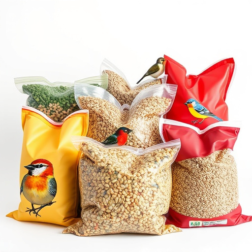 Variety of wild bird seed bags
