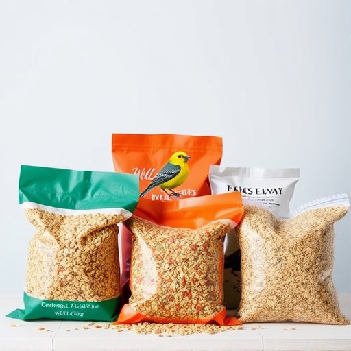 Variety of wild bird seed bags