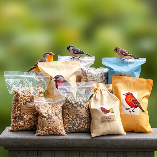 Variety of wild bird seed bags