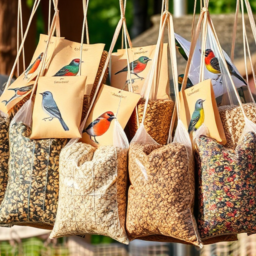 Variety of wild bird seed bags