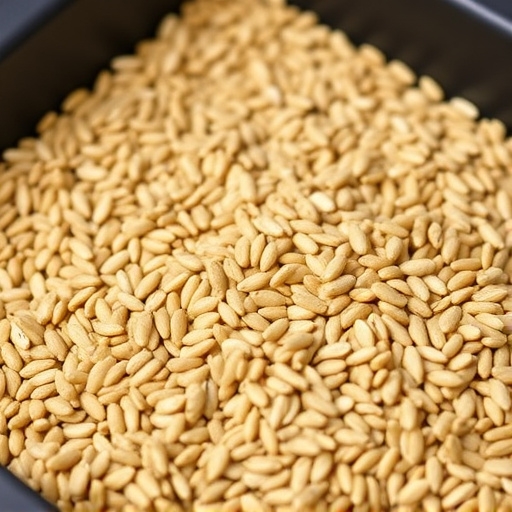 Wheat-free seed blend in feeding tray