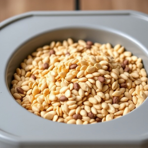 Wheat-free seed blend in feeding tray