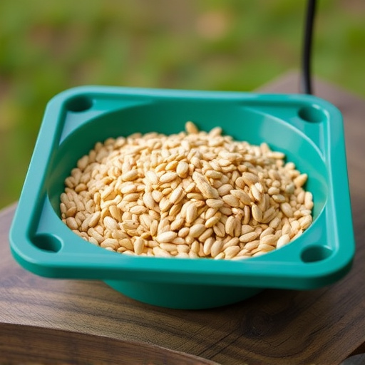 Wheat-free seed blend in feeding tray