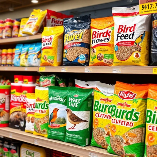 Wide selection of bird feed products