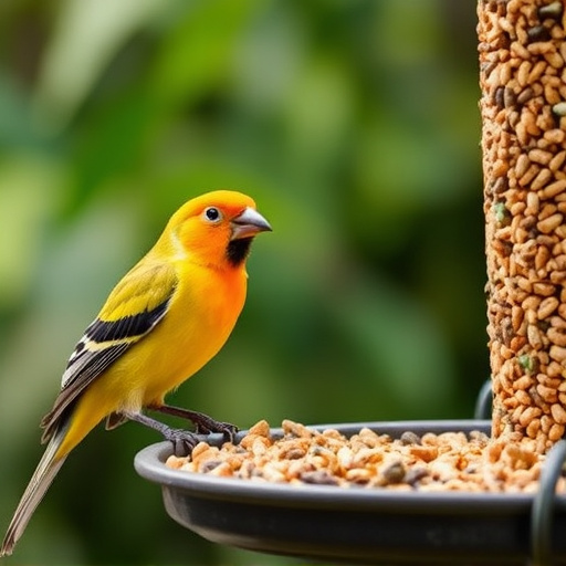 Wide selection of bird feed products
