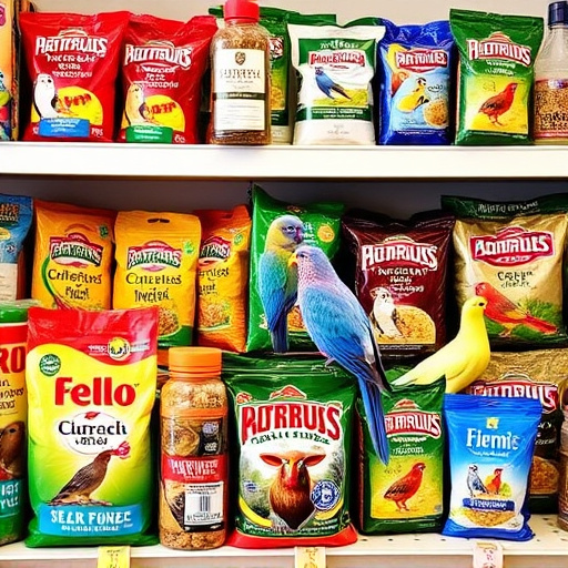 Wide selection of bird feed products