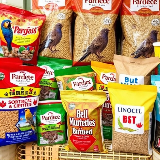 Wide selection of bird feed products