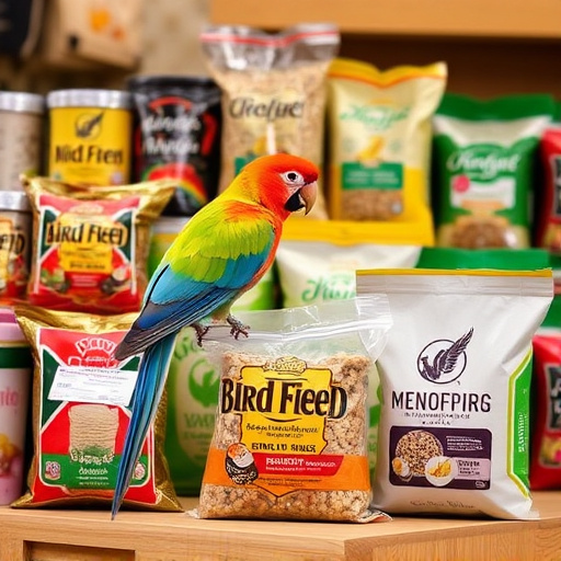 Wide selection of bird feed products