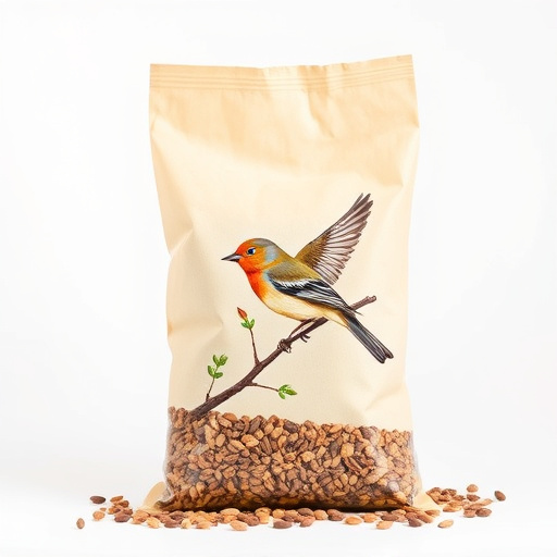 Wild bird seed in eco-friendly bag