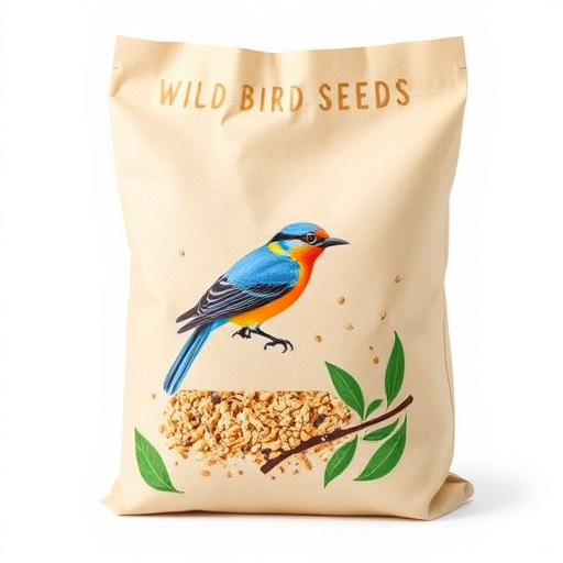 Wild bird seed in eco-friendly bag