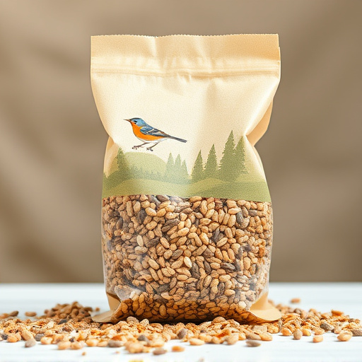 Wild bird seed in eco-friendly bag