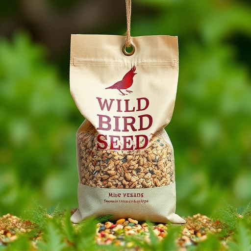 Wild bird seed in eco-friendly bag