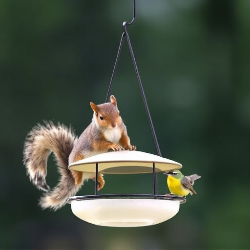 Affordable squirrel-resistant bird feeder hanging
