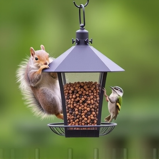 Affordable squirrel-resistant bird feeder hanging