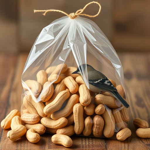 Bag of peanuts for wild birds