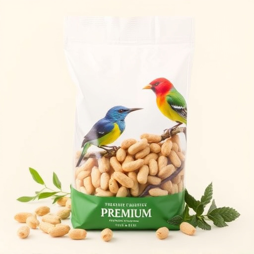 Bag of premium peanuts for wild birds