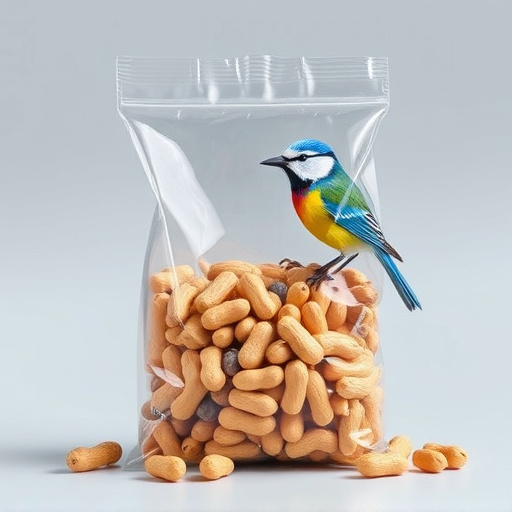 Bag of premium peanuts for wild birds