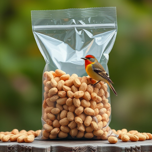 Bag of premium peanuts for wild birds