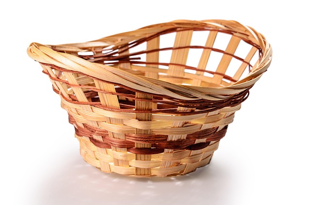 Basket with suet blocks and seed mix