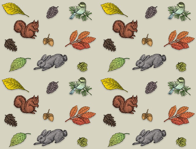 Bird bath filled with autumn leaves