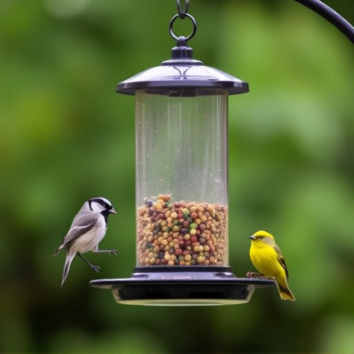 Bird feeders filled from subscription delivery
