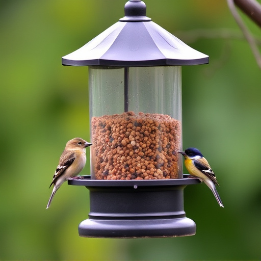 Bird feeders filled from subscription delivery