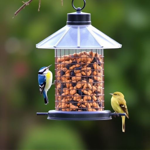 Bird feeders filled from subscription delivery