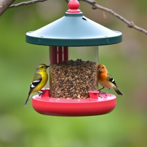 Bird feeders filled from subscription delivery