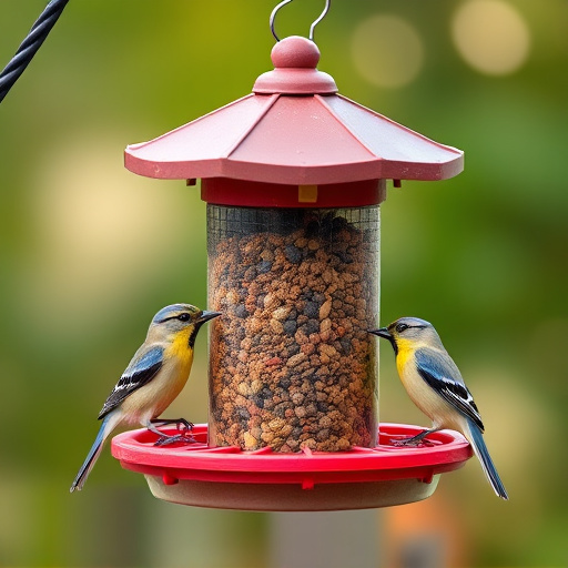 Bird feeders filled from subscription delivery