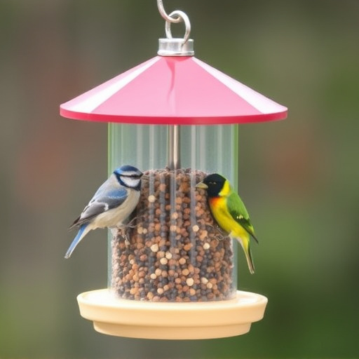 Bird feeders filled from subscription delivery