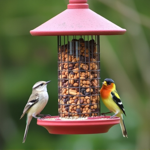 Bird feeders filled from subscription delivery