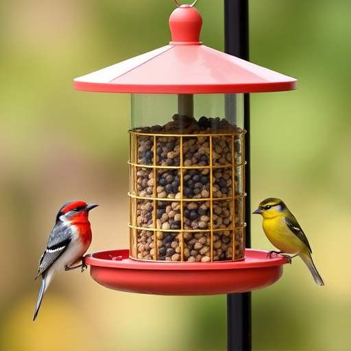 Bird feeders filled from subscription delivery