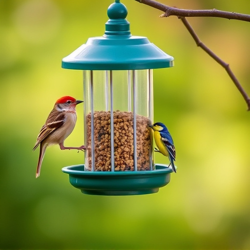 Bird feeders filled from subscription delivery