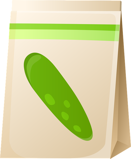 Bird food packets with price labels