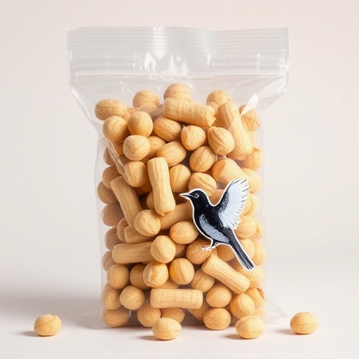 Clear bag of bird peanuts bulk buy