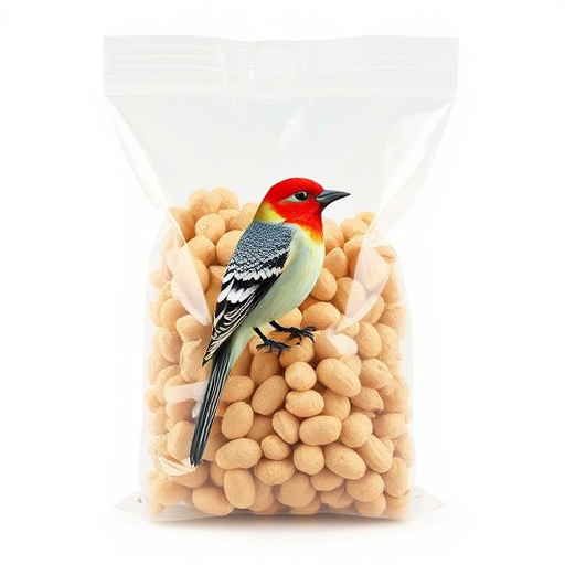 Clear bag of bird peanuts bulk buy