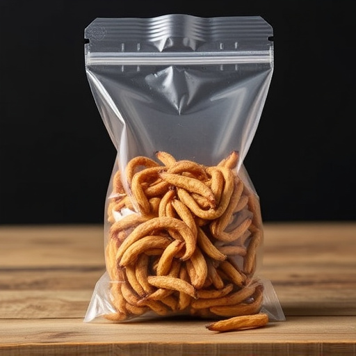Clear bag of dried mealworms UK