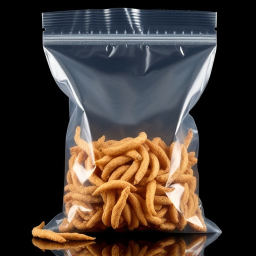 Clear bag of dried mealworms UK