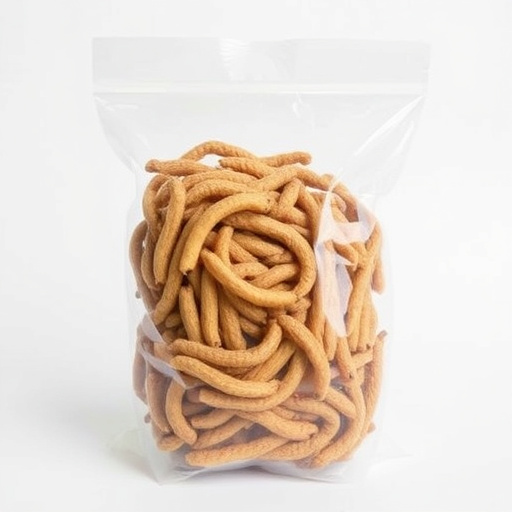Clear bag of dried mealworms UK
