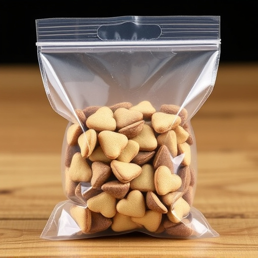 Clear bag of sunflower hearts seeds