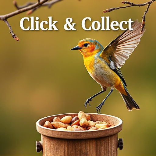Click-and-collect bird food website banner
