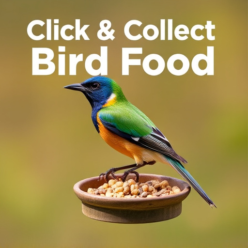 Click-and-collect bird food website banner