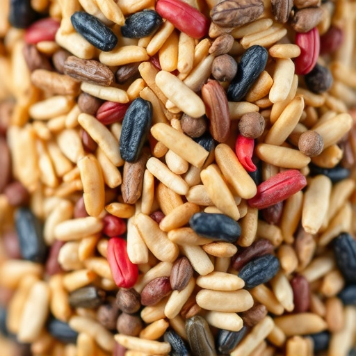 Close-up of mixed bird seed blend