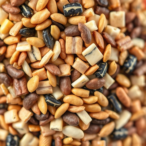 Close-up of mixed bird seed blend