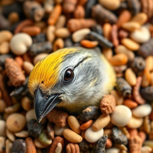 Close-up of mixed bird seed blend