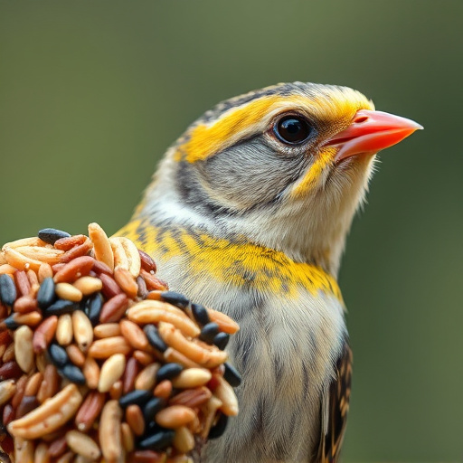 Close-up of mixed bird seed blend