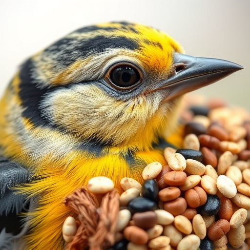 Close-up of mixed bird seed blend
