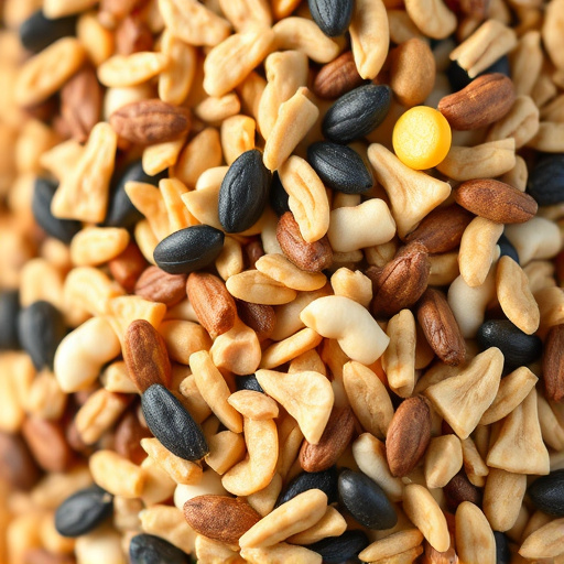 Close-up of mixed bird seed blend