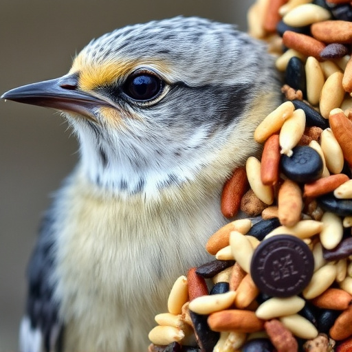 Close-up of mixed bird seed blend